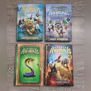4 x spirit animals hardcover books